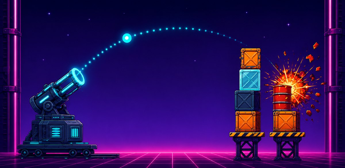 NOVA KNOCK – Artwork: Railgun-Schuss im Orbit